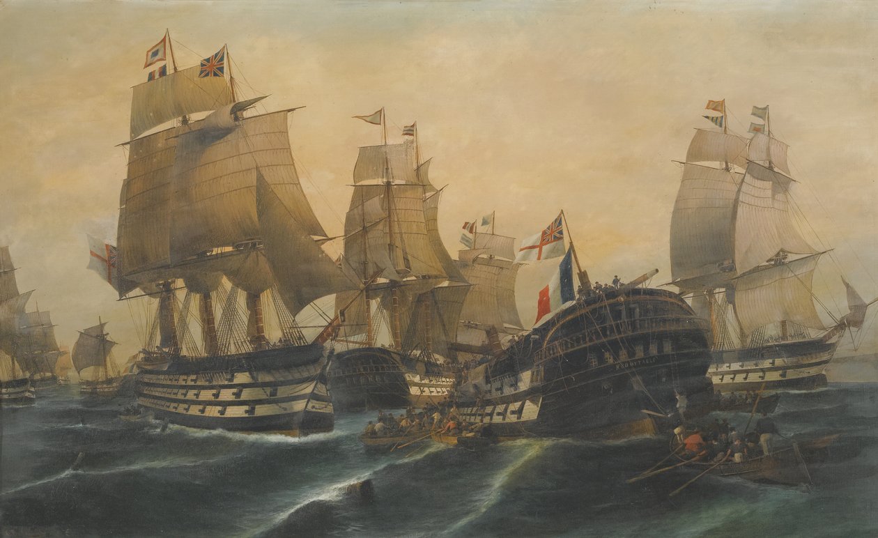 La Batalla de Trafalgar de Constantinos Volanakis
