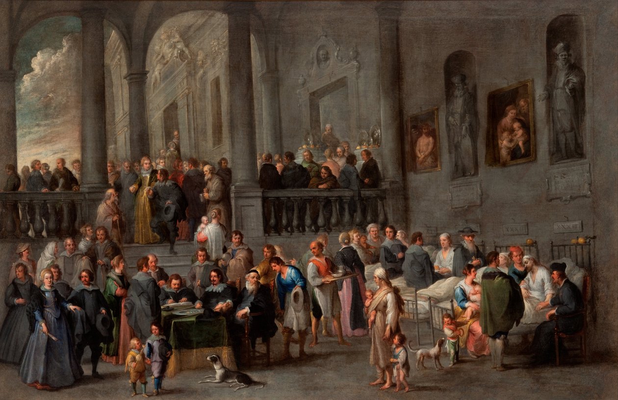 Visitar a los enfermos de Cornelis de Wael