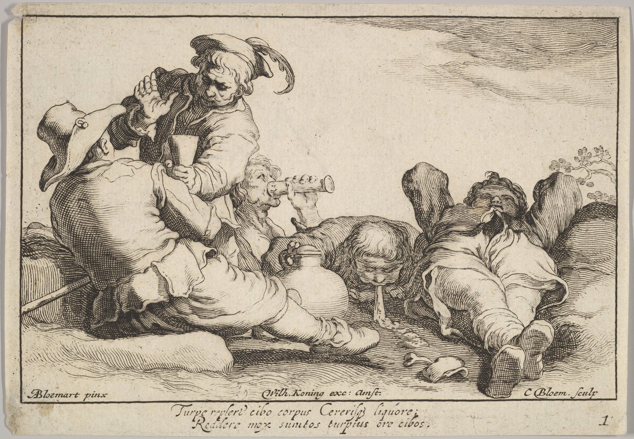 Placeres de la ocupación de Cornelis Bloemaert