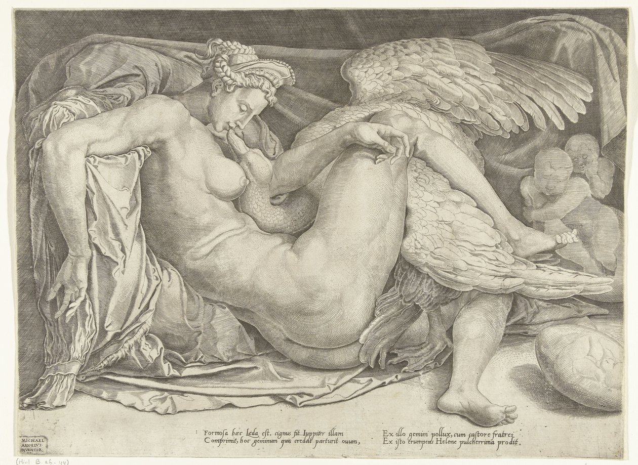 leda y el cisne de Cornelis Bos
