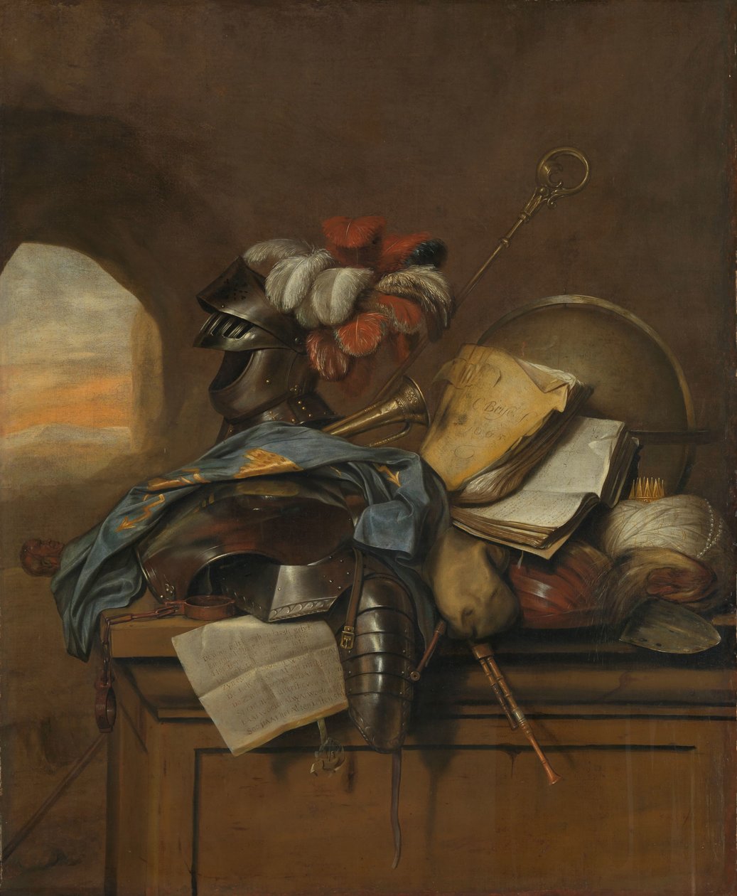 Bodegón Vanitas de Cornelis Brisé