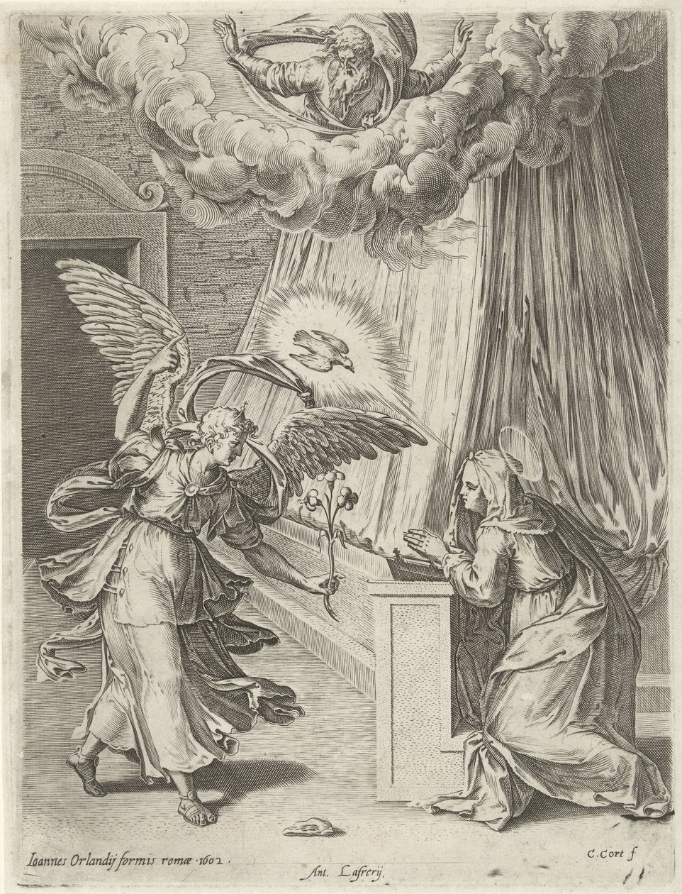 Anunciación de Cornelis Cort