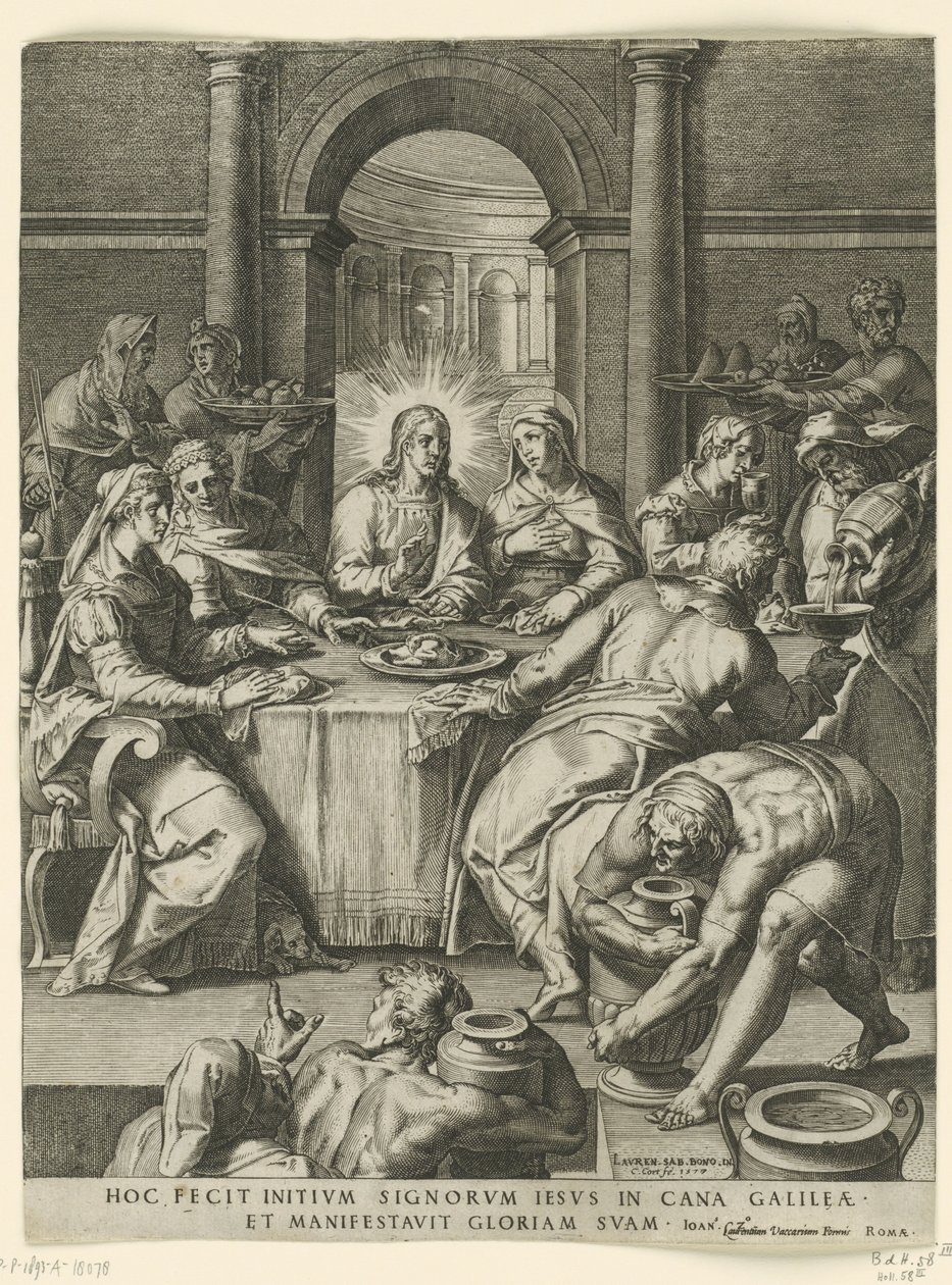 Boda en Caná de Cornelis Cort