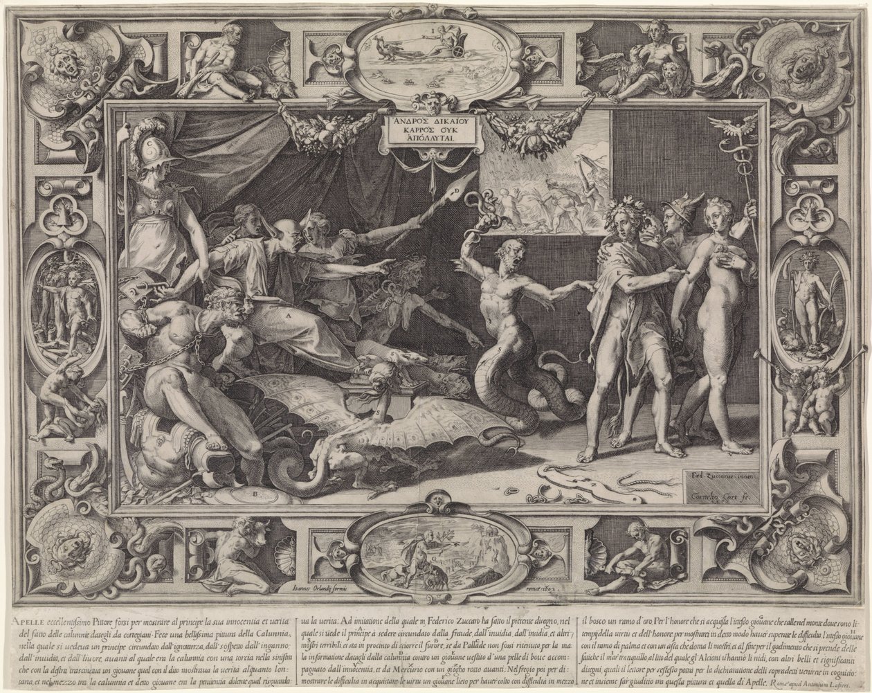 Laster van Apelles de Cornelis Cort