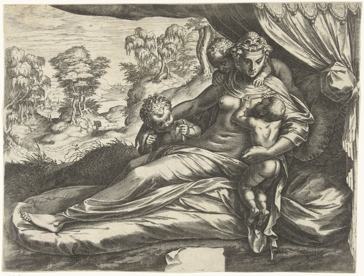 Amor (Cáritas) de Cornelis Cort