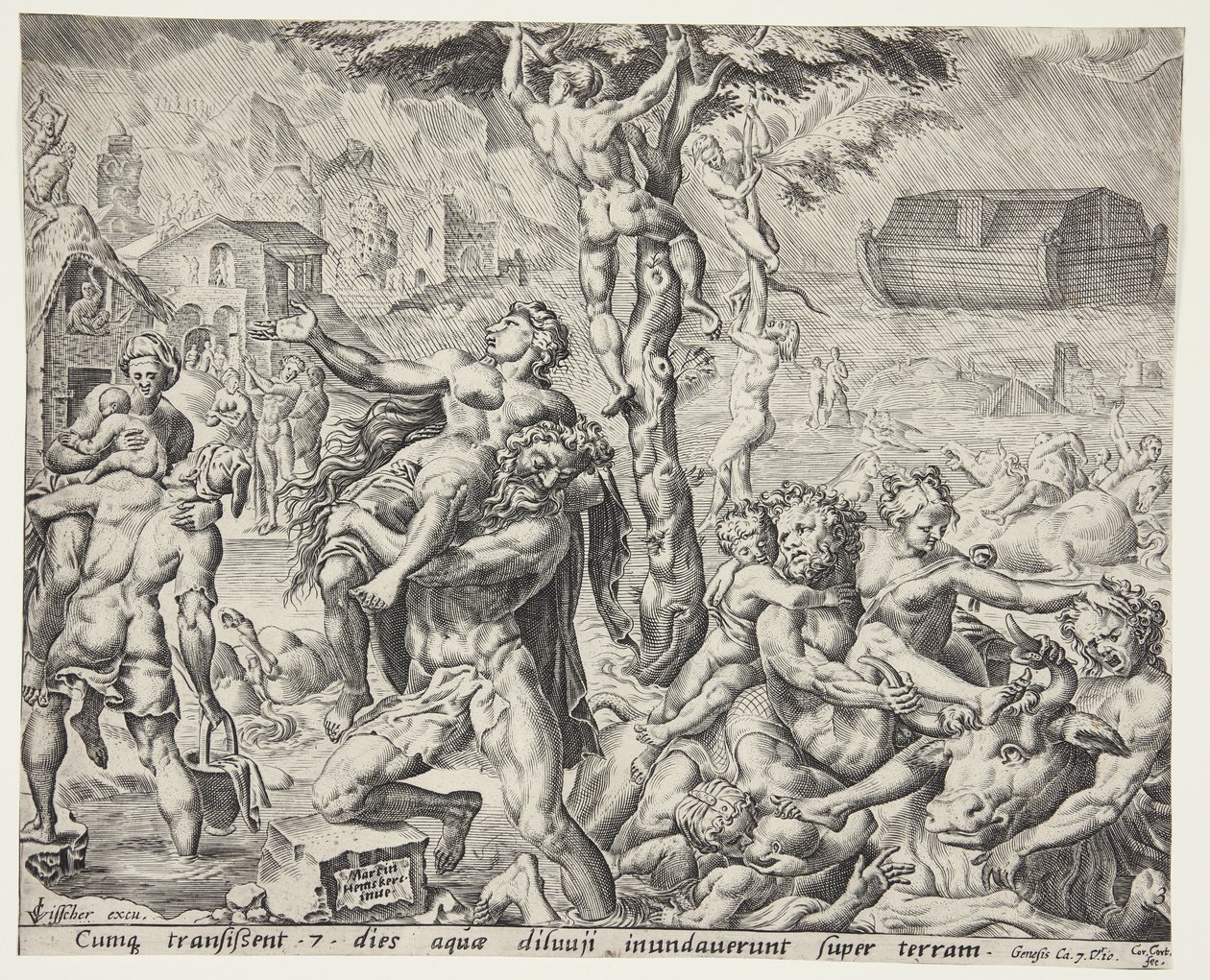 El diluvio de Cornelis Cort