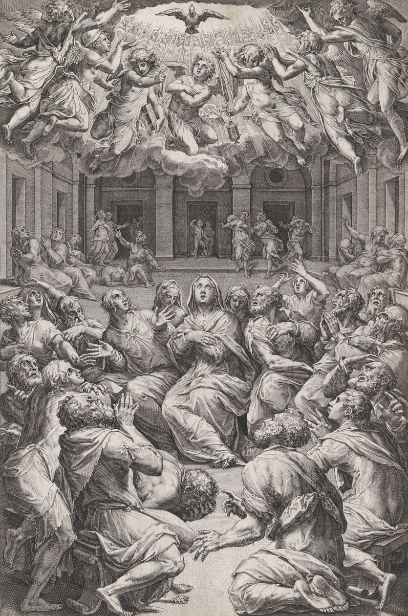 Pentecostés, 1574 de Cornelis Cort