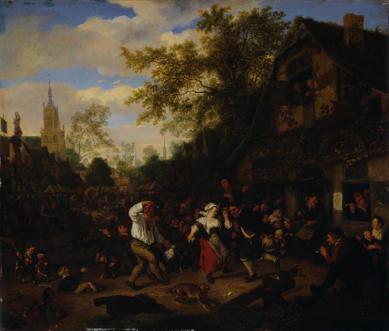 Una Kermesse, 1697 de Cornelis Dusart