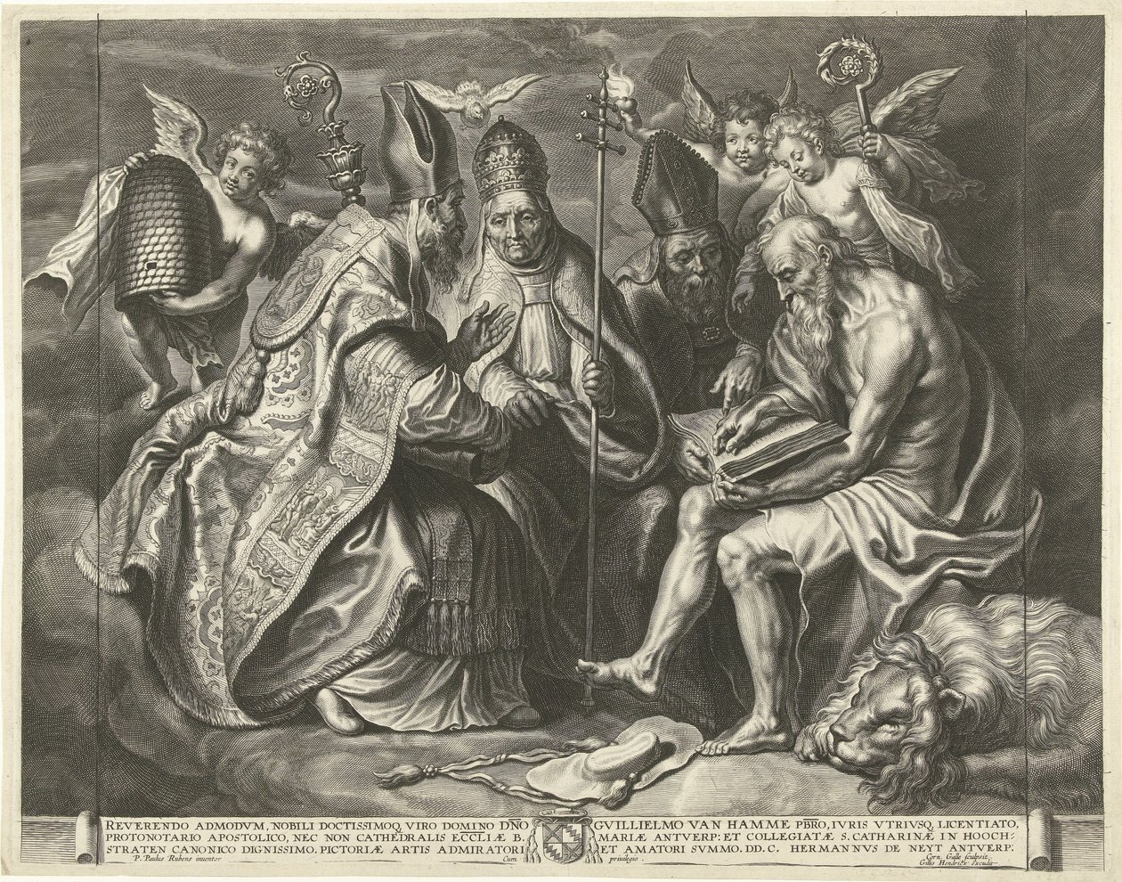 Los cuatro padres de la iglesia de Cornelis Galle (I)