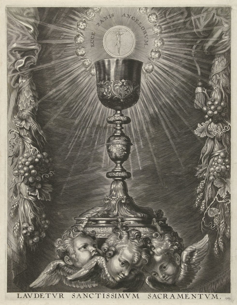 cáliz con hostia de Cornelis Galle (I)
