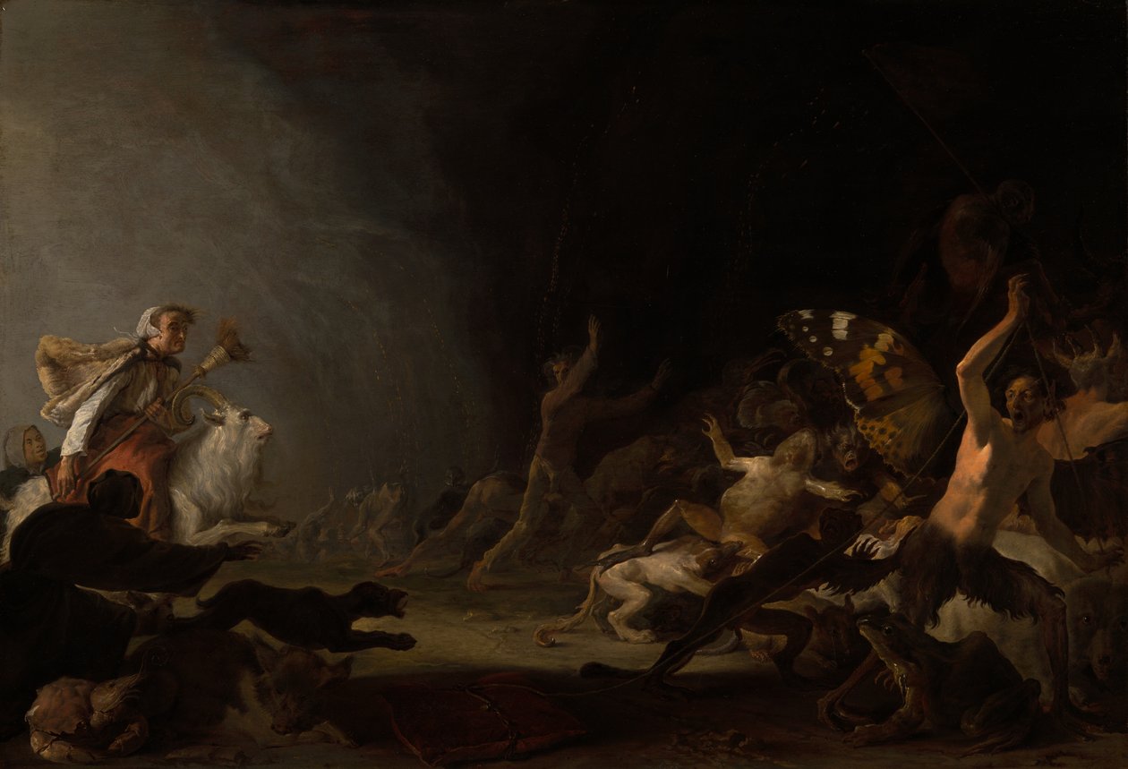 Un sabbat de brujas de Cornelis Saftleven