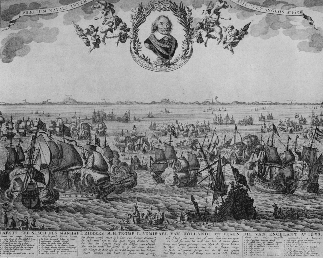 Batalla de Scheveningen de Cornelis Visscher
