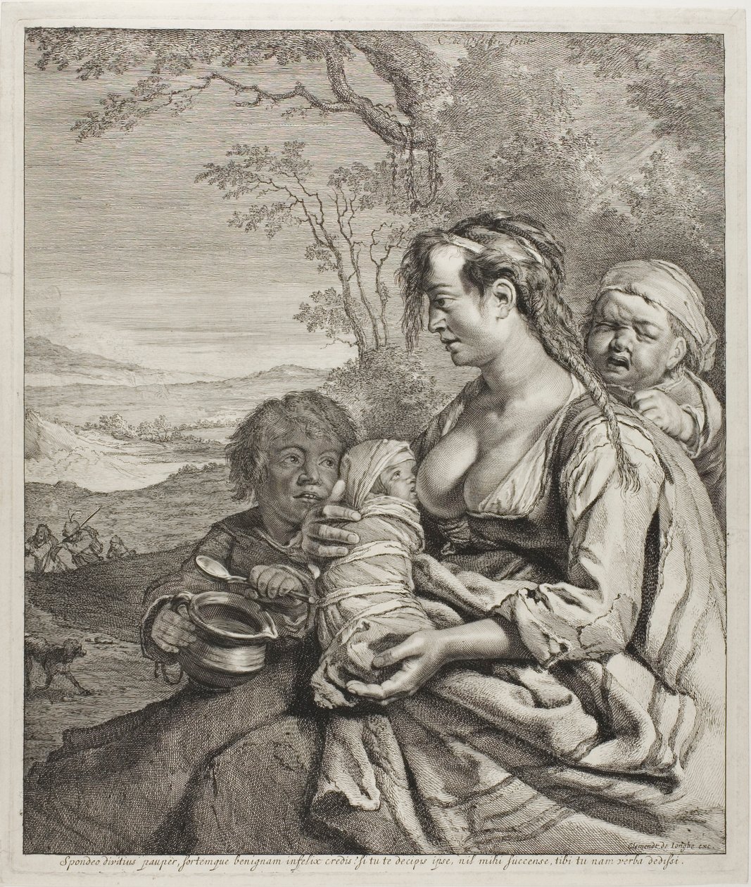 La mujer bohemia de Cornelis Visscher