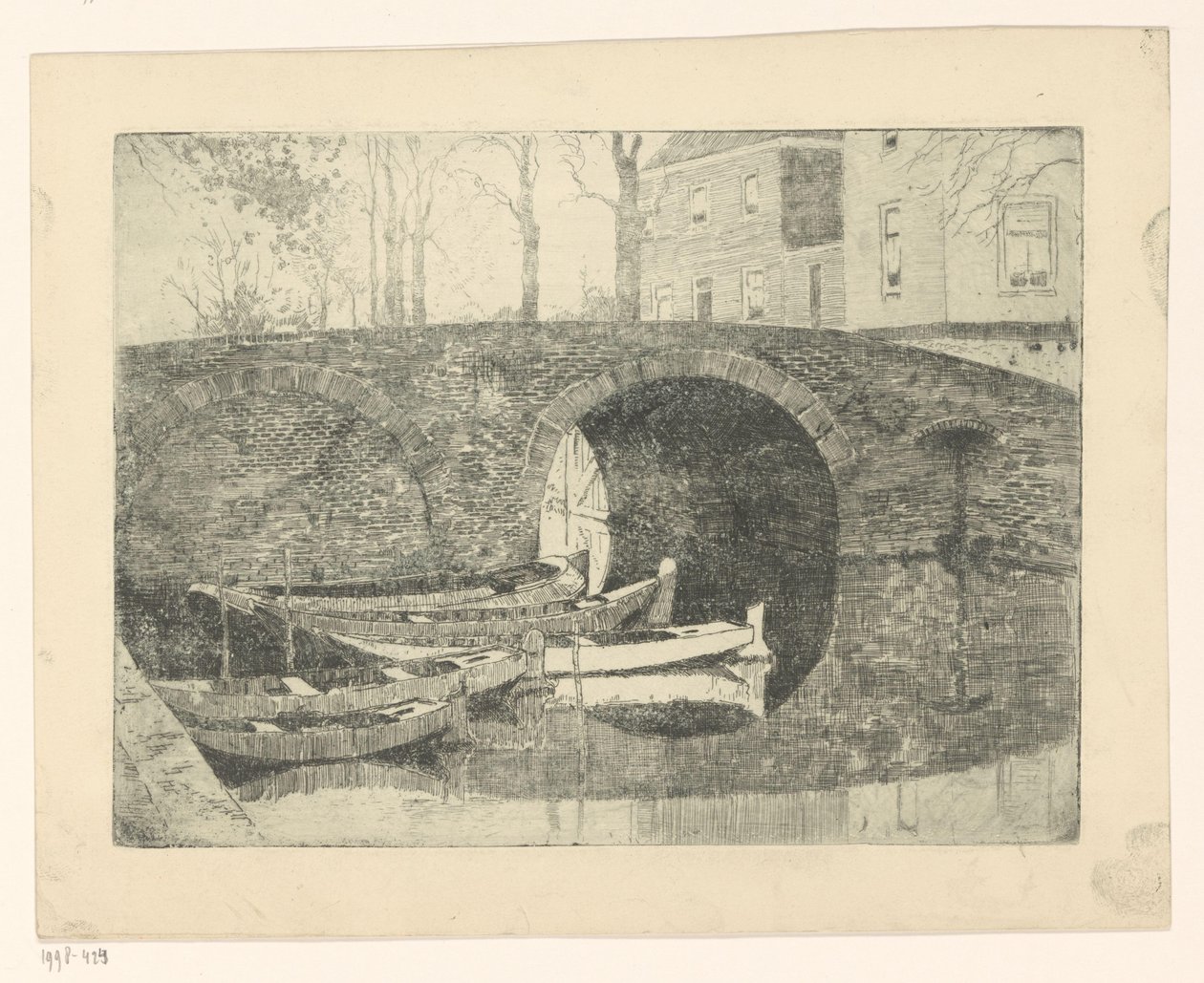 Puente sobre un canal de Cornelis Vreedenburgh