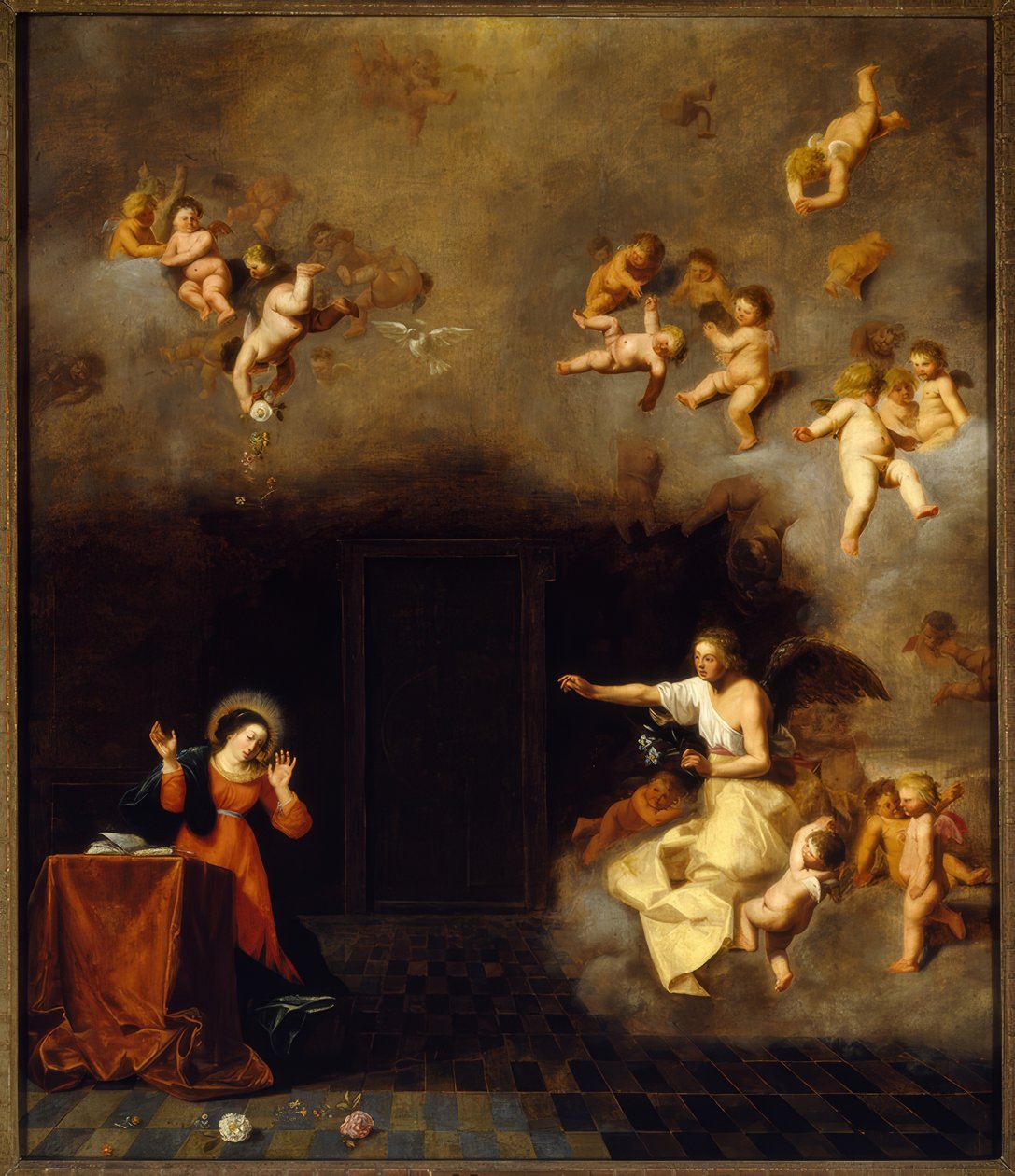 La Anunciación a María de Cornelis van Poelenburgh