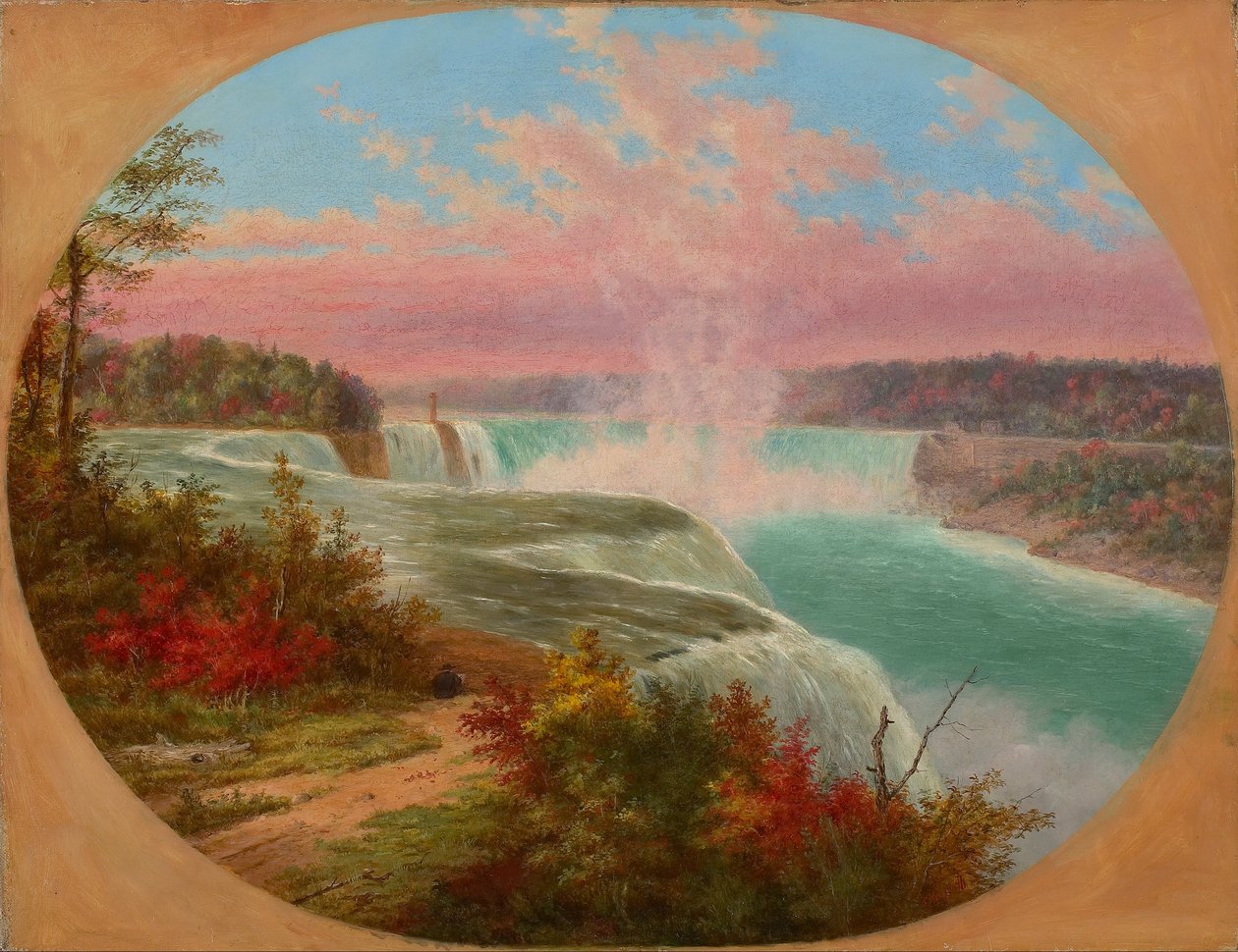 El Artista en Niagara de Cornelius Krieghoff