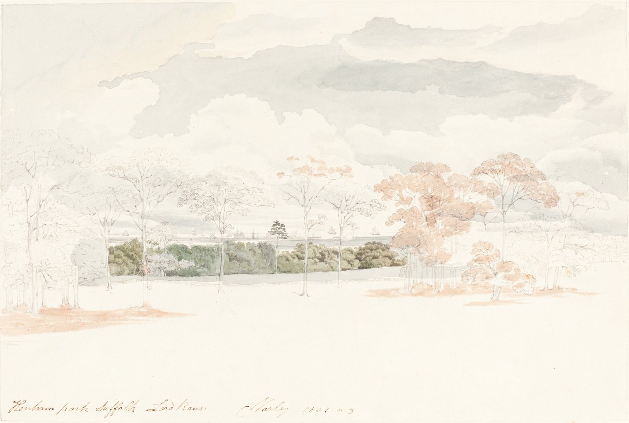 Parque Henham, Suffolk de Cornelius Varley