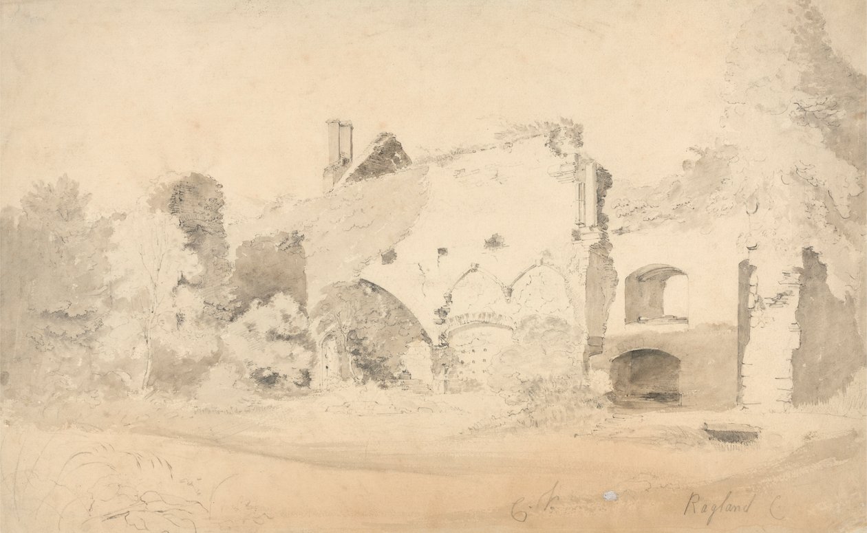 Castillo de Raglan de Cornelius Varley