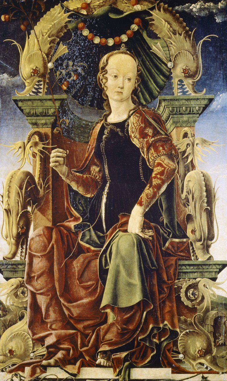 Una musa, posiblemente Calíope de Cosimo Tura