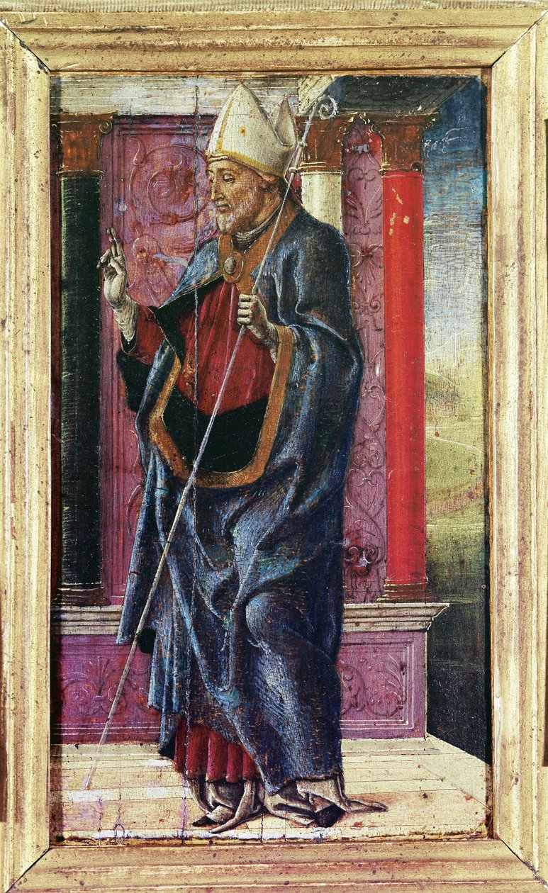San Maurelio, c.1480 (óleo sobre tabla) de Cosimo Tura