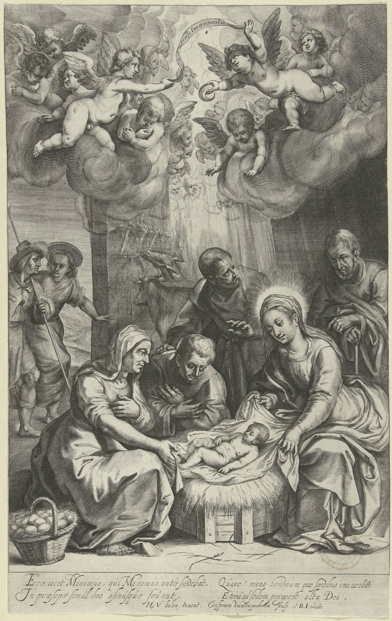 Adoración de los pastores de Crispijn van den Queborn