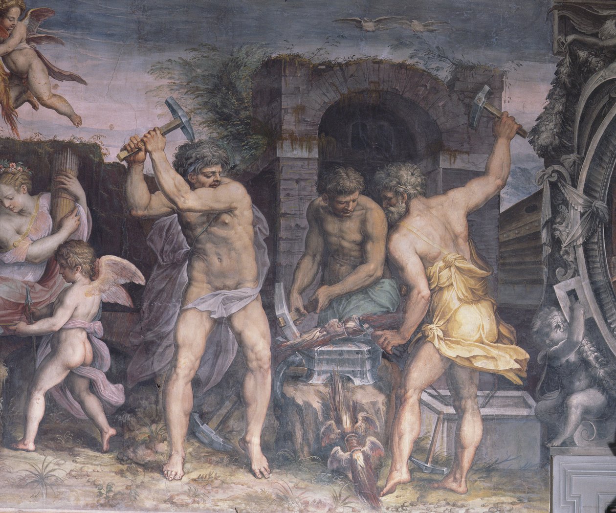 La Fragua de Vulcano, 1555 de Cristofano Gherardi