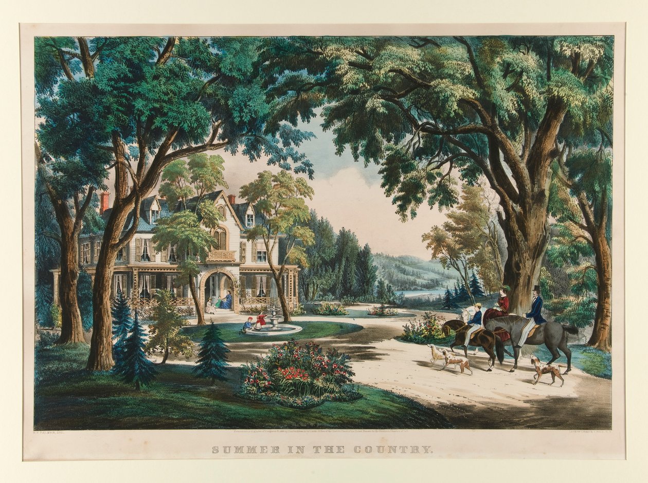 Verano en el campo de Currier and Ives