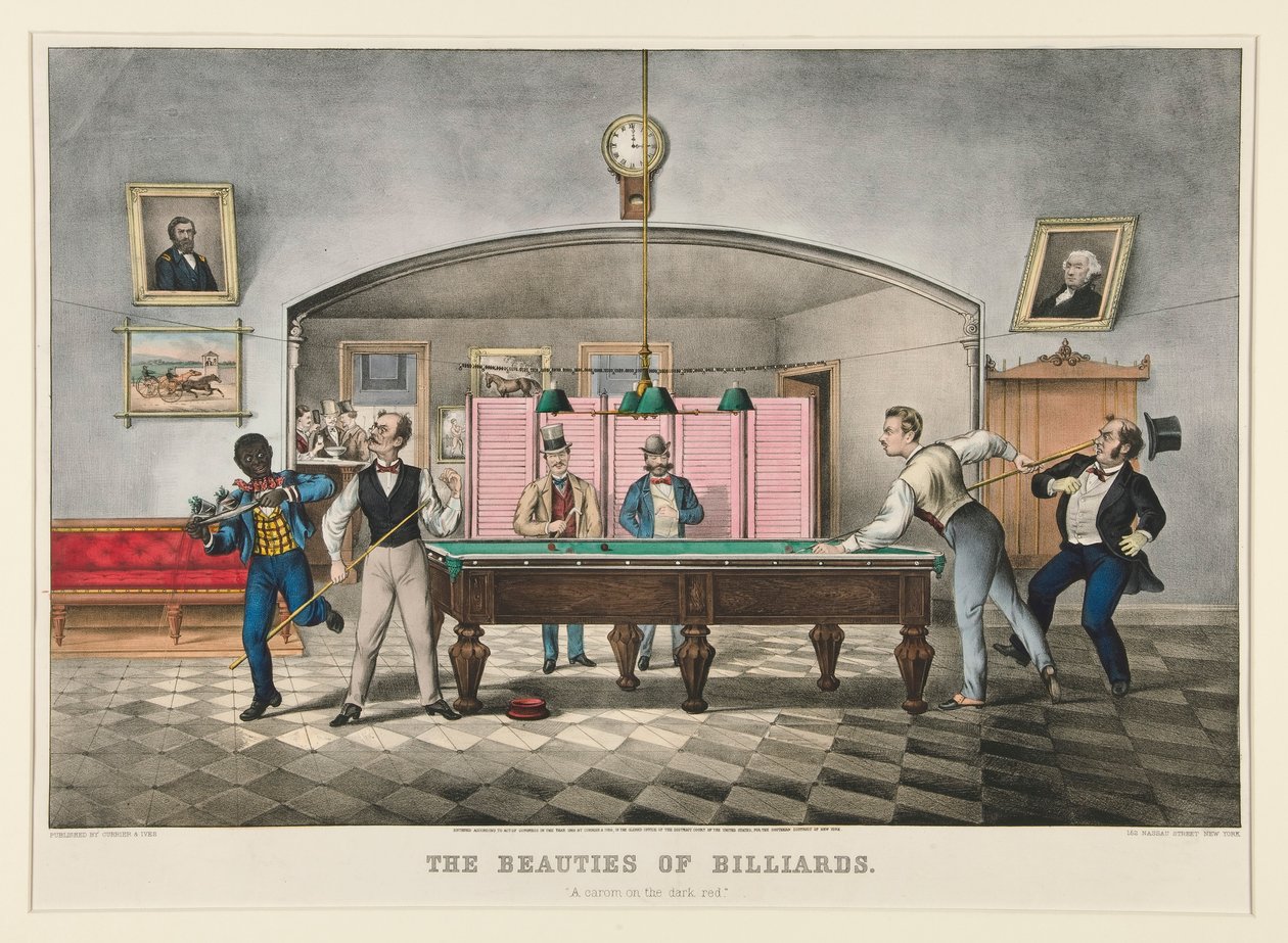 Las bellezas del billar. de Currier and Ives