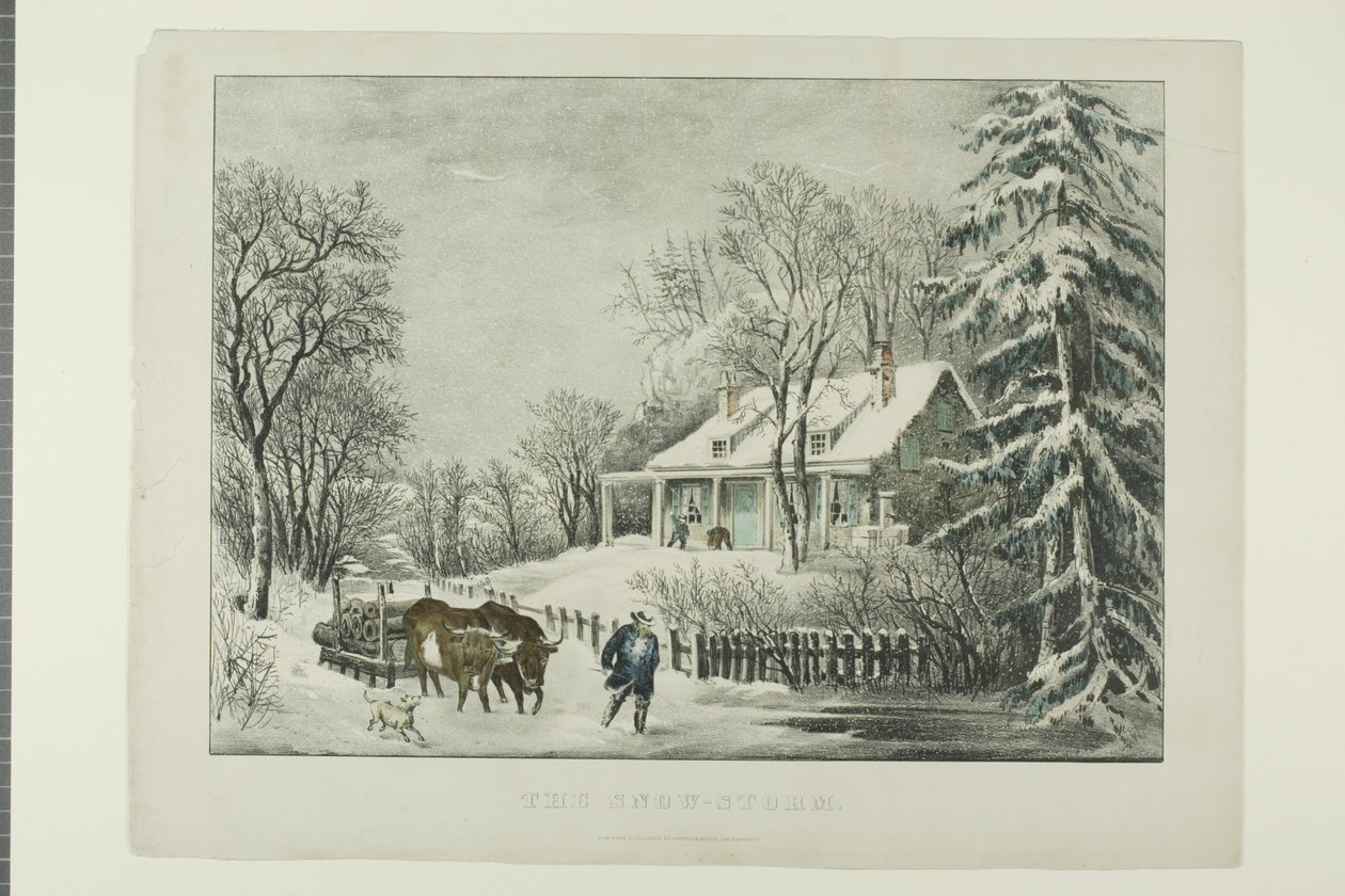 La tormenta de nieve de Currier and Ives