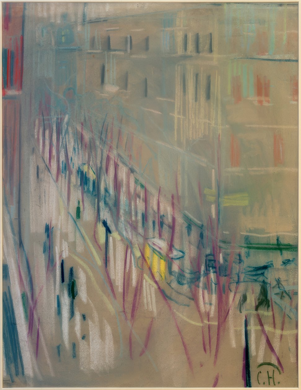 La calle Knesebeck en invierno de Curt Herrmann