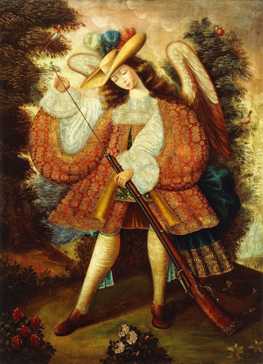 Arcángel con Arcabuz de Cuzco School