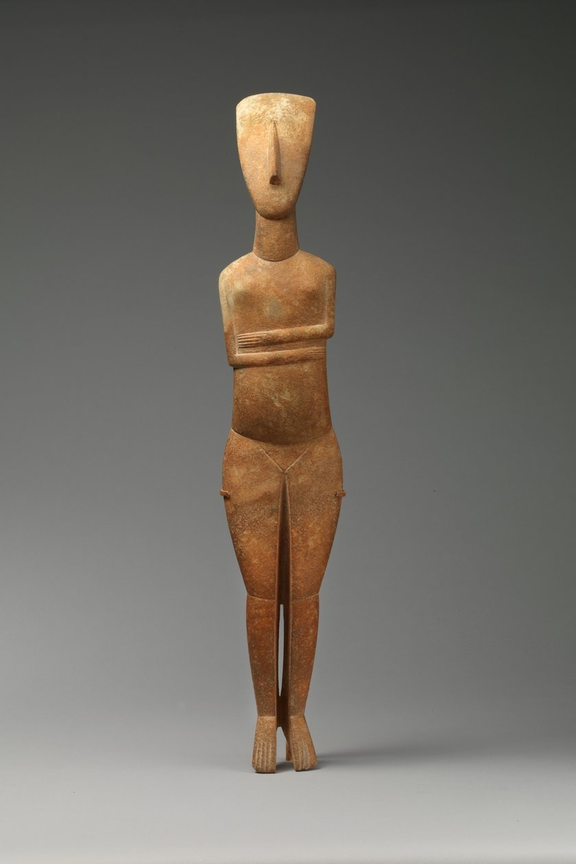 Figura femenina, 2600-2400 a.C. de Cycladic Cycladic