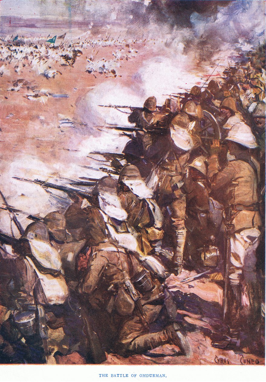 La batalla de Omdurman 1898 de Cyrus Cuneo
