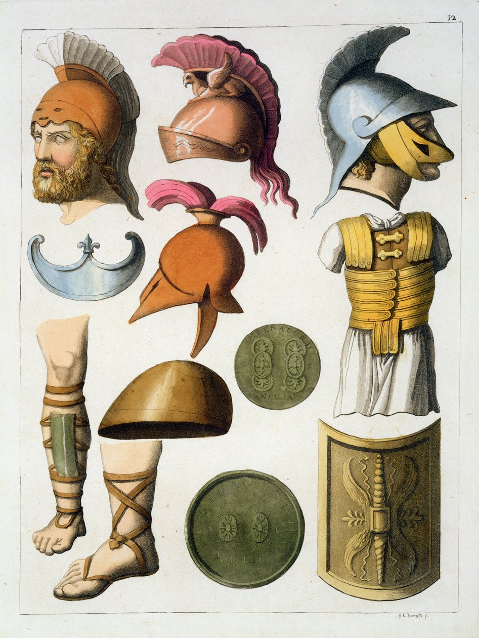 Equipo militar romano, de 