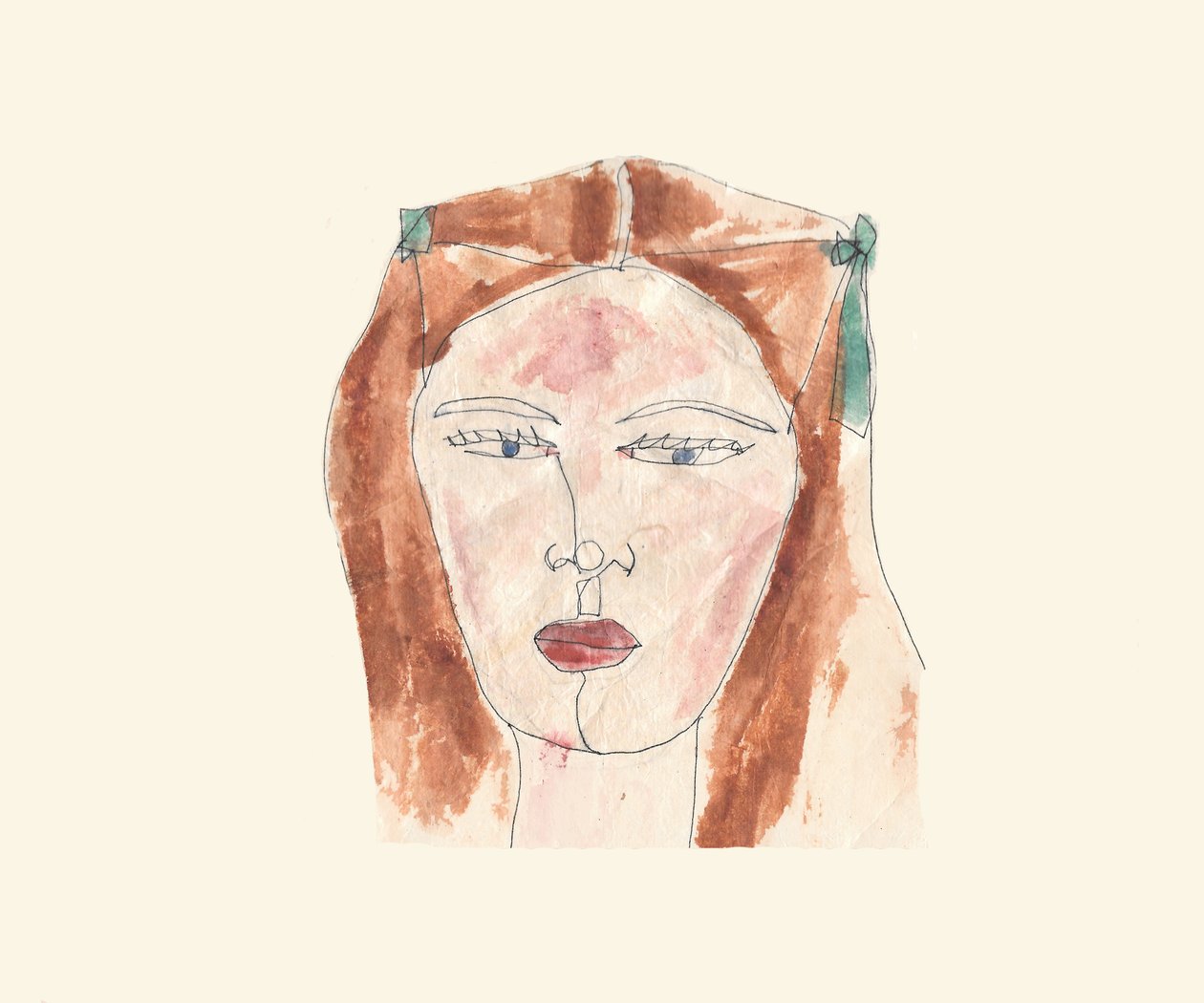 Niña (acuarela) de Daisy de Villeneuve