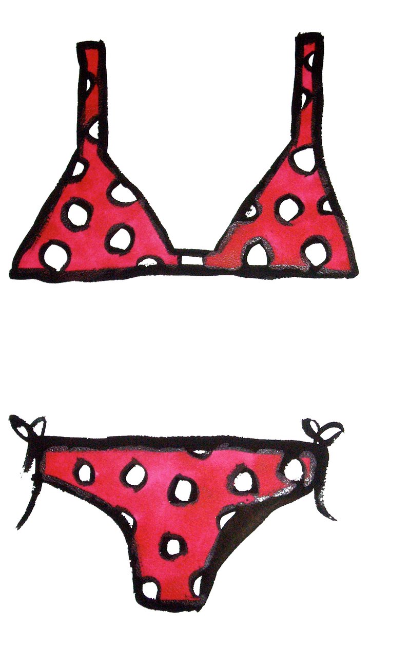 Bikini de lunares de Daisy de Villeneuve