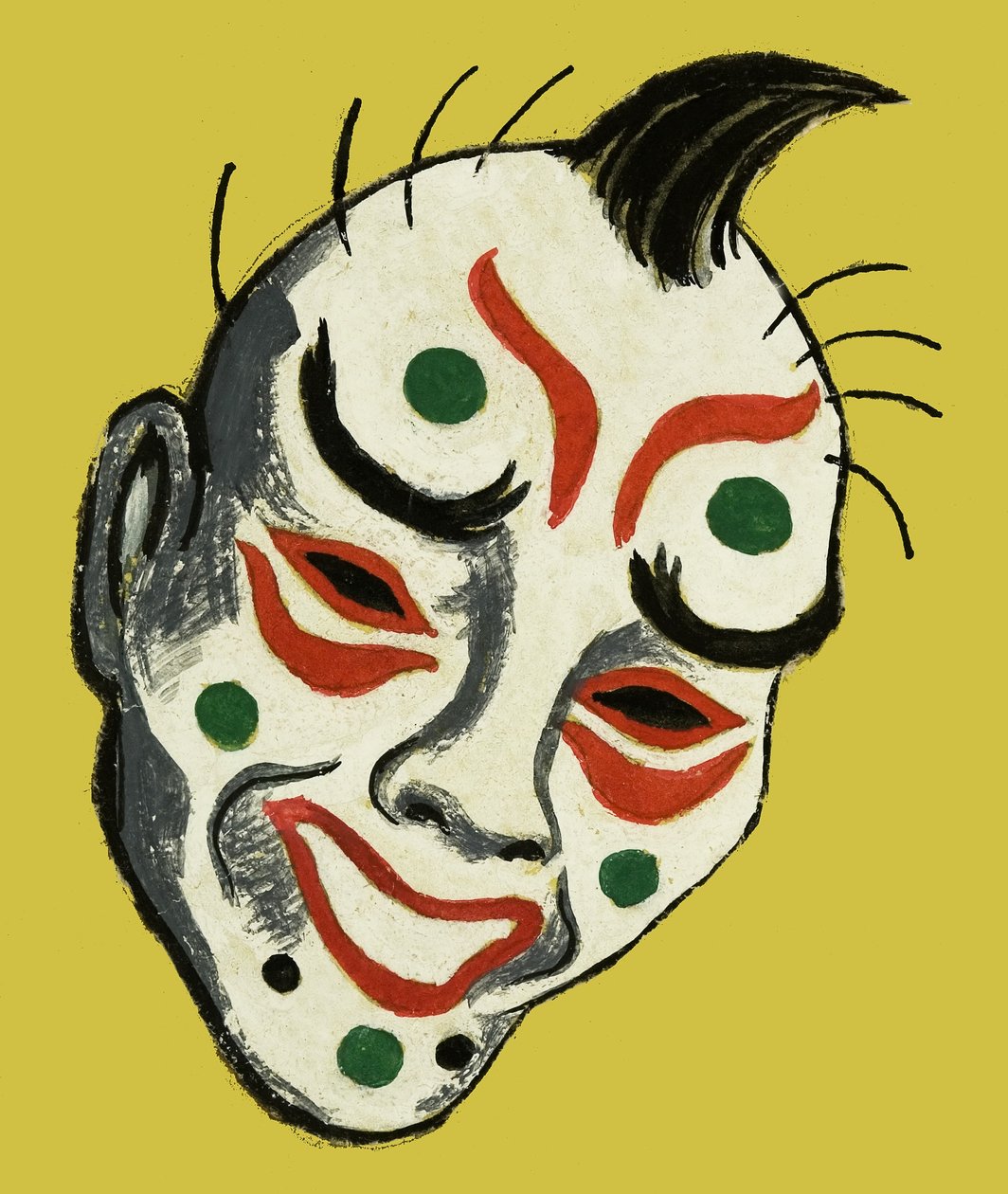 Máscara teatral japonesa de Dan Escott
