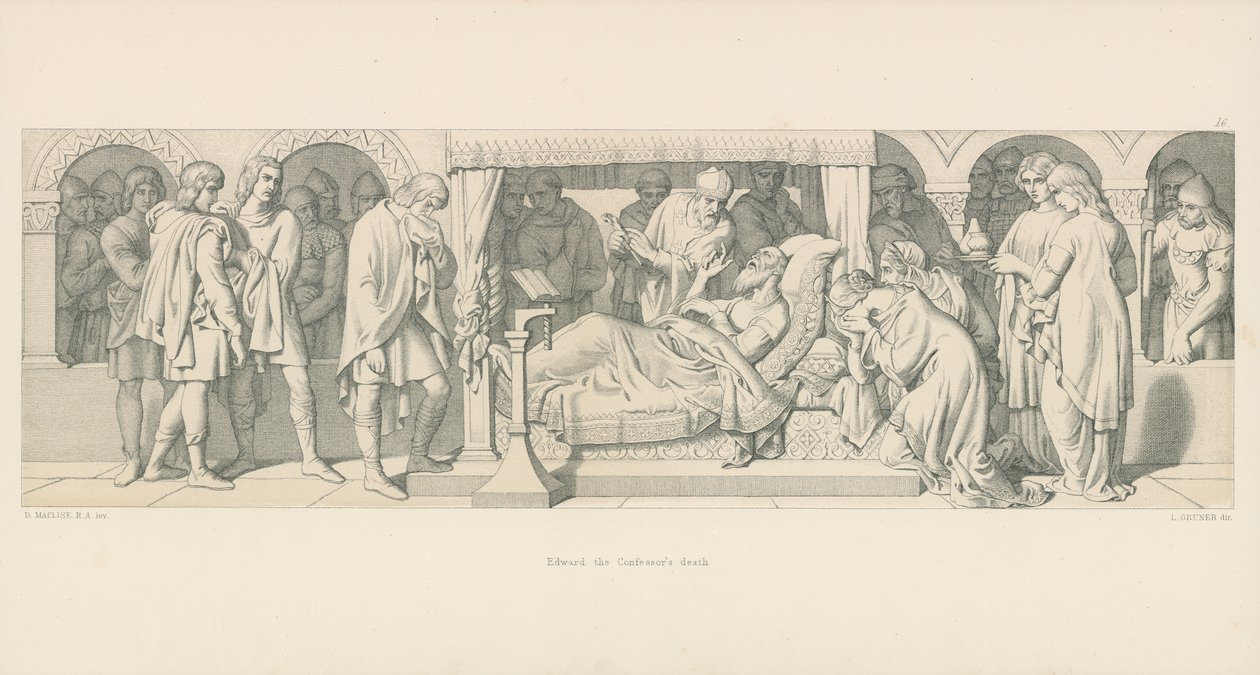 La muerte de Eduardo el Confesor de Daniel Maclise