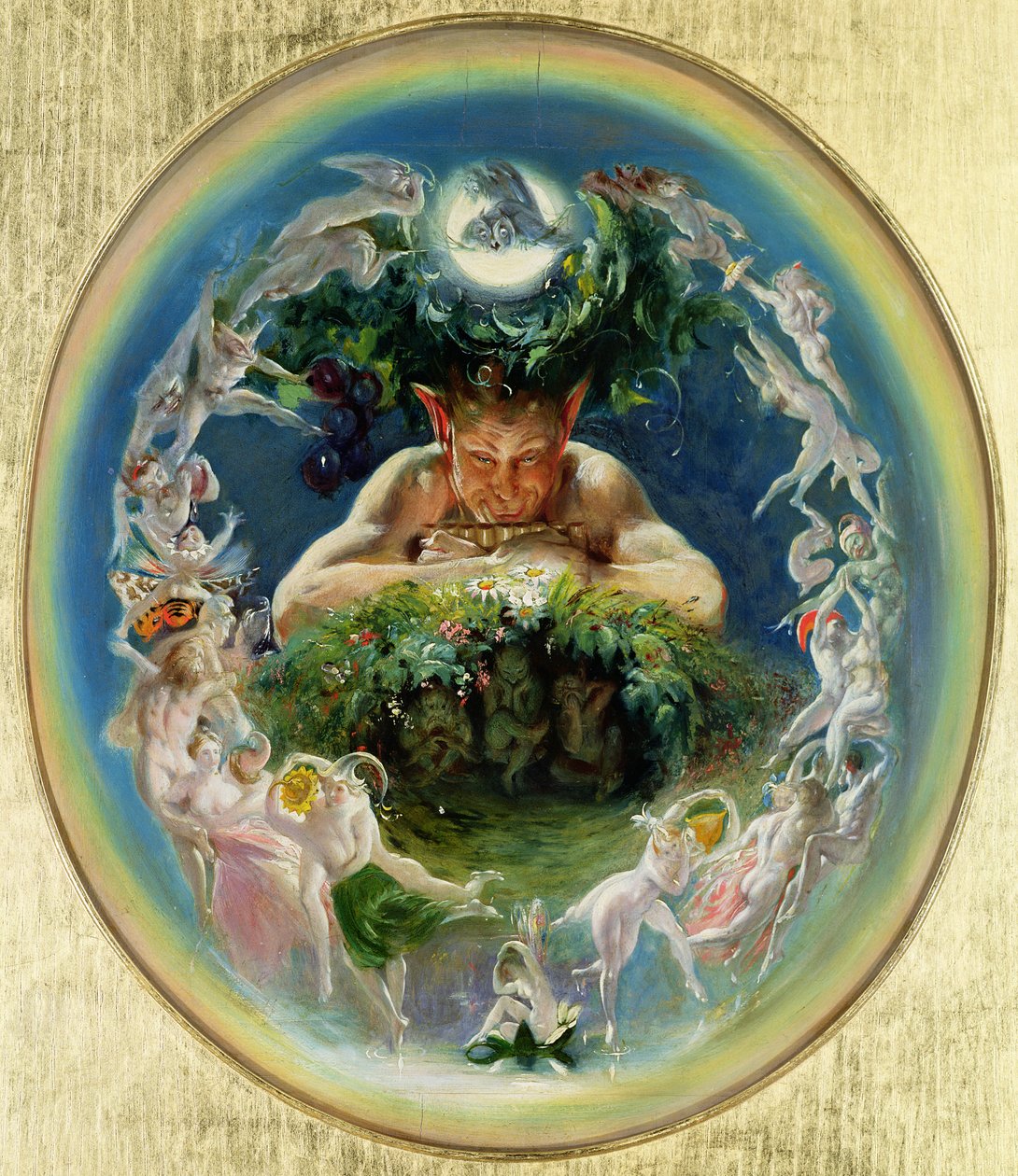 El fauno y las hadas, c.1834 de Daniel Maclise