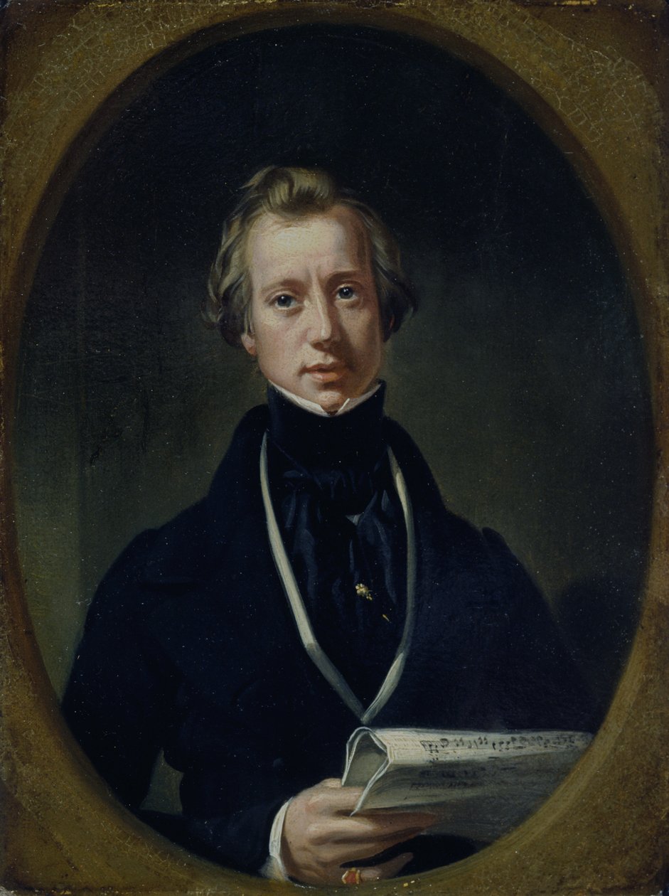 John Orlando Parry (óleo sobre cartón fresado) de Daniel (1806 70) Maclise