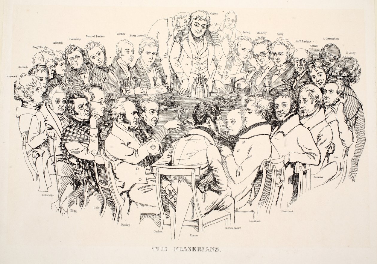 Los Fraserianos, pub. 1835 (grabado) de Daniel Maclise
