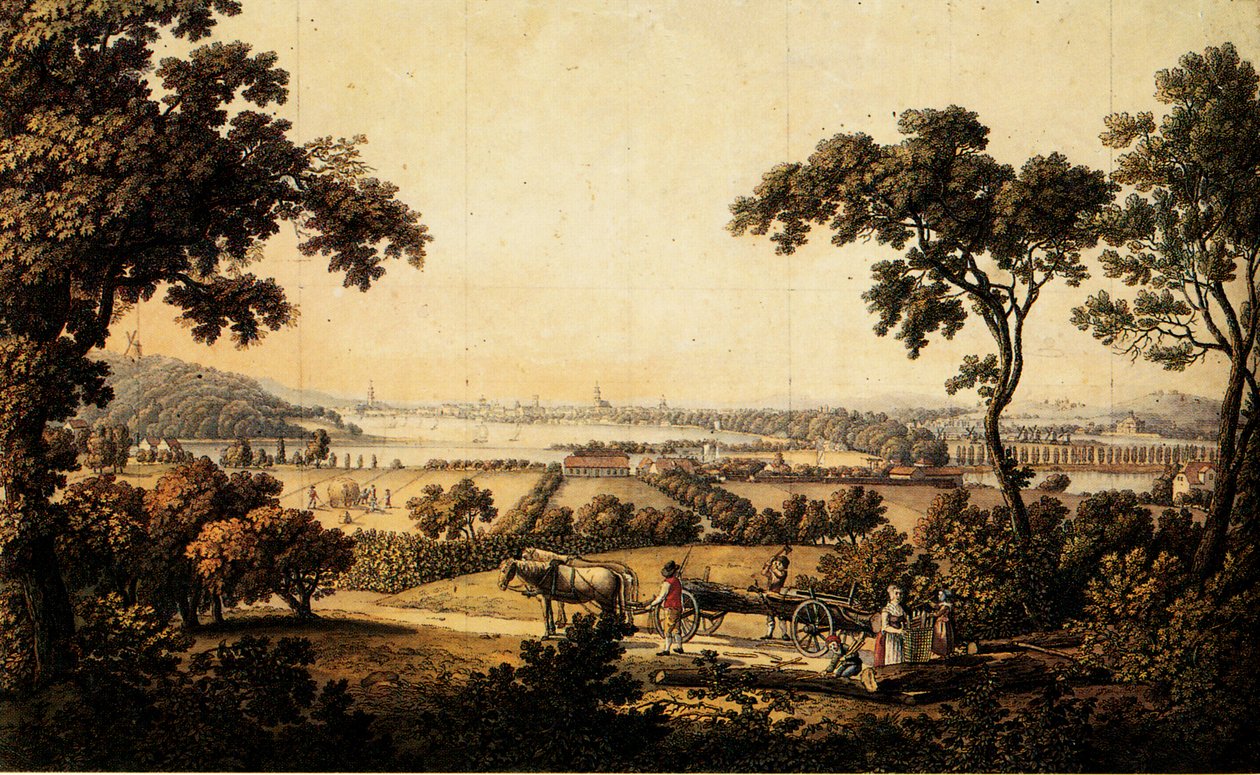 Vista desde Klein Glienicke a Potsdam de Daniel Berger