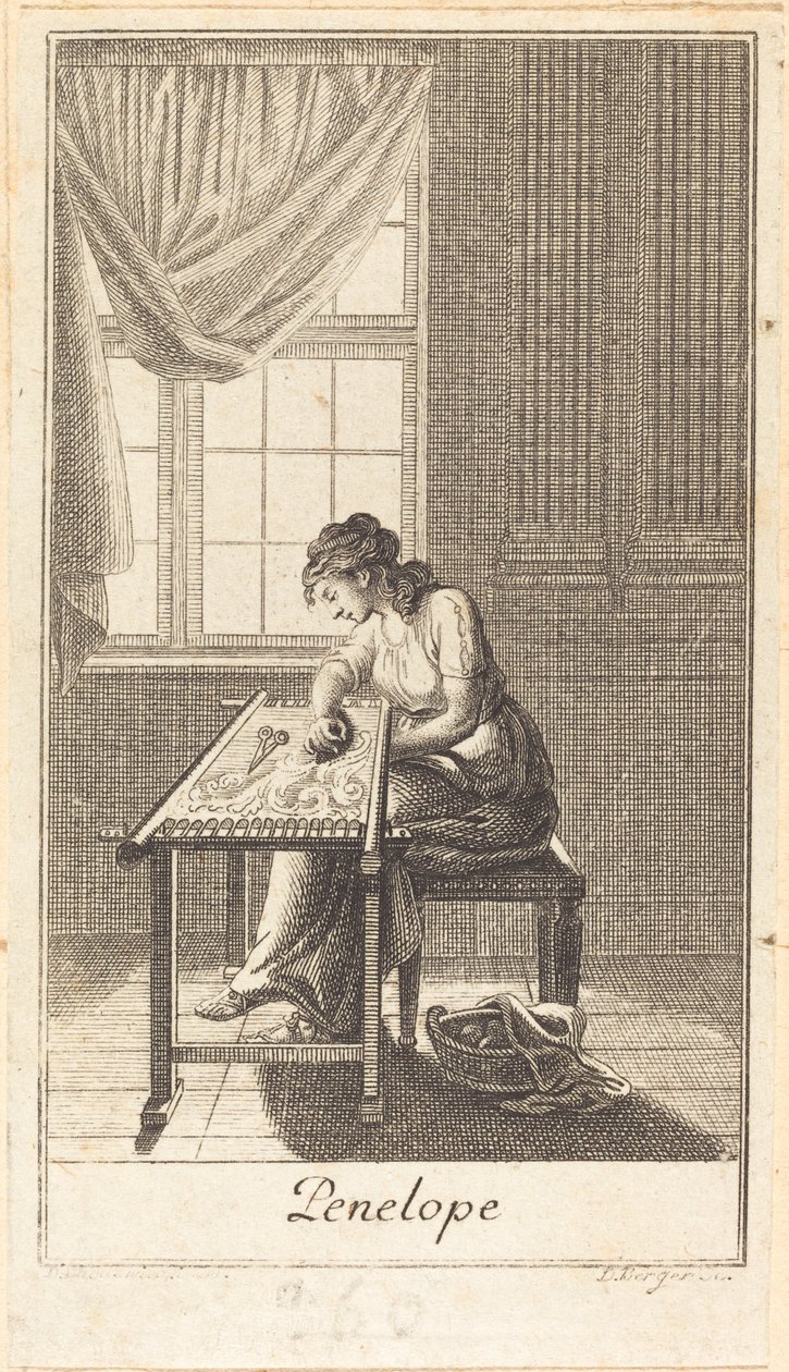 Penélope de Daniel Berger after Daniel Nikolaus Chodowiecki