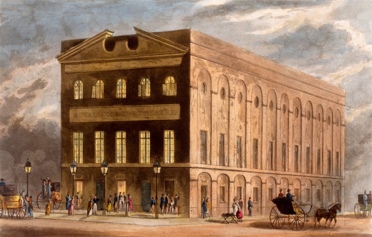 El Teatro Real de Couborg, 1826 de Daniel Havell