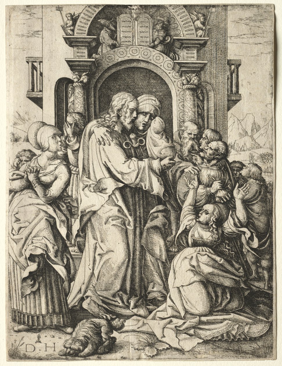 Cristo despidiéndose de su Madre de Daniel Hopfer