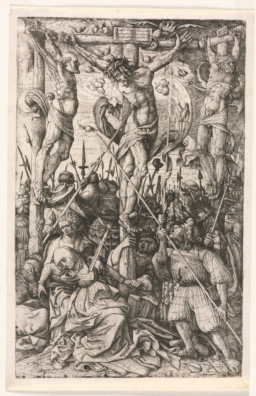 El Calvario, c. 1520 de Daniel Hopfer