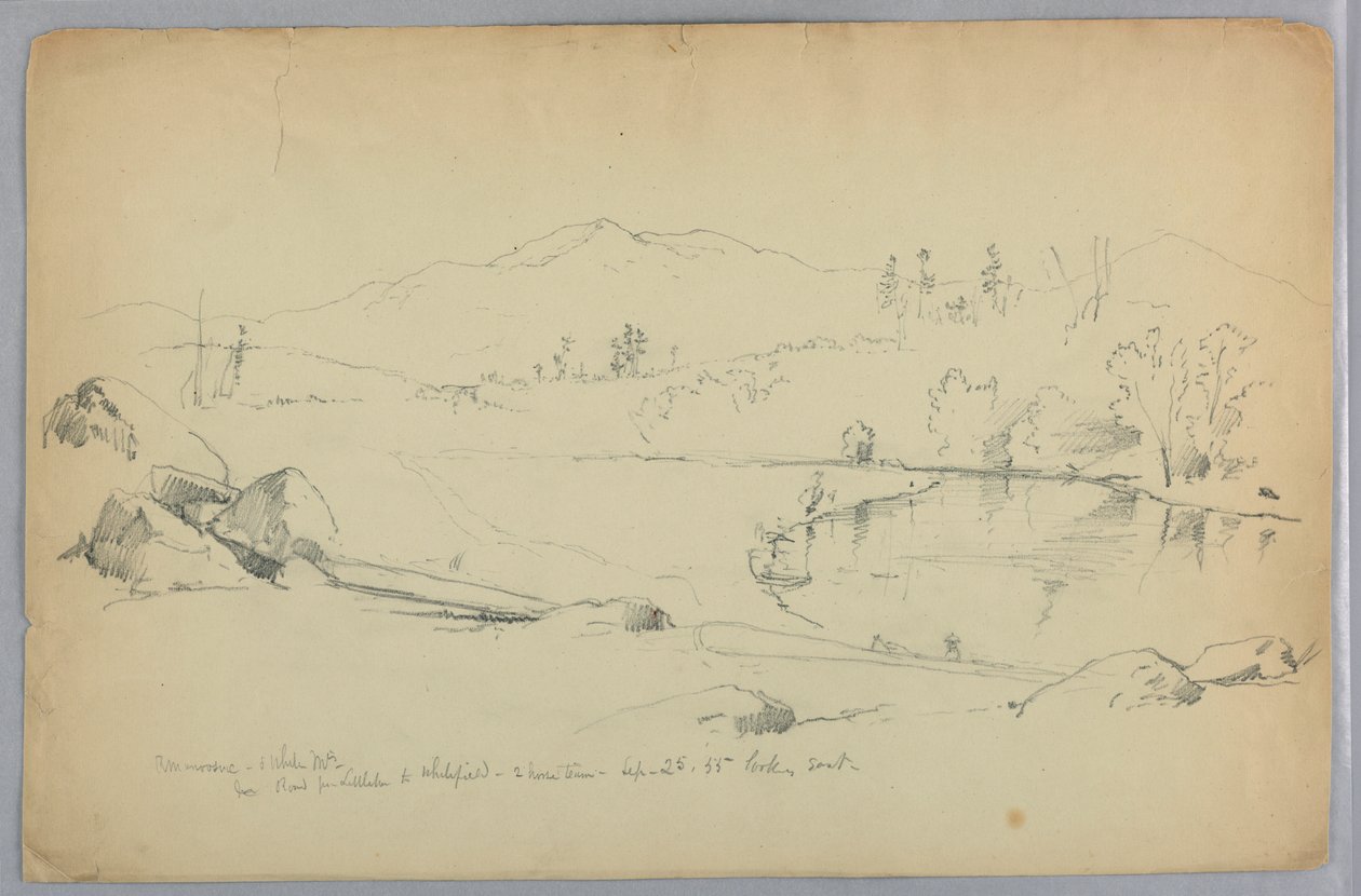 Río Ammonoosuc y Montañas Blancas, N.H. de Daniel Huntington