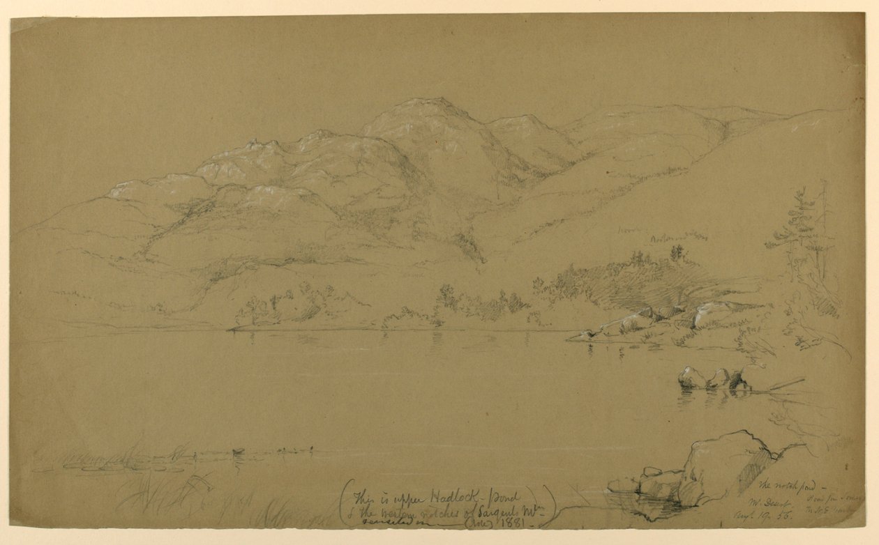 Boceto de Paisaje, Mount Desert, Maine de Daniel Huntington
