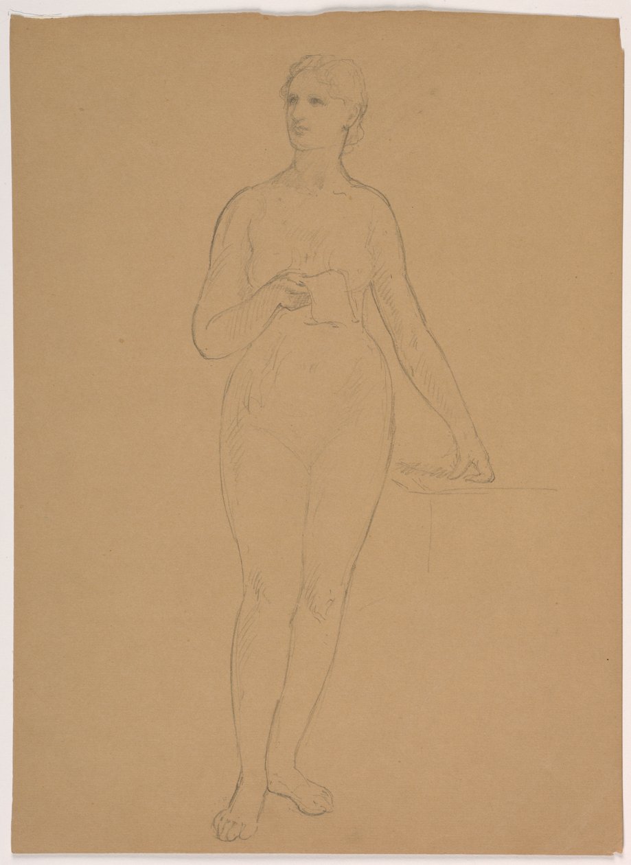 Desnudo femenino de pie de Daniel Huntington