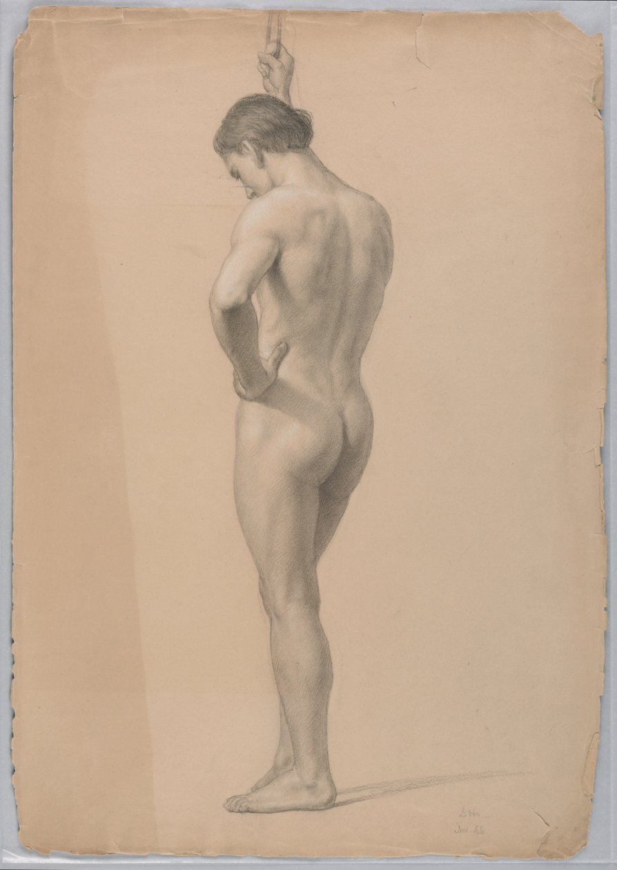Desnudo Masculino de Pie de Daniel Huntington